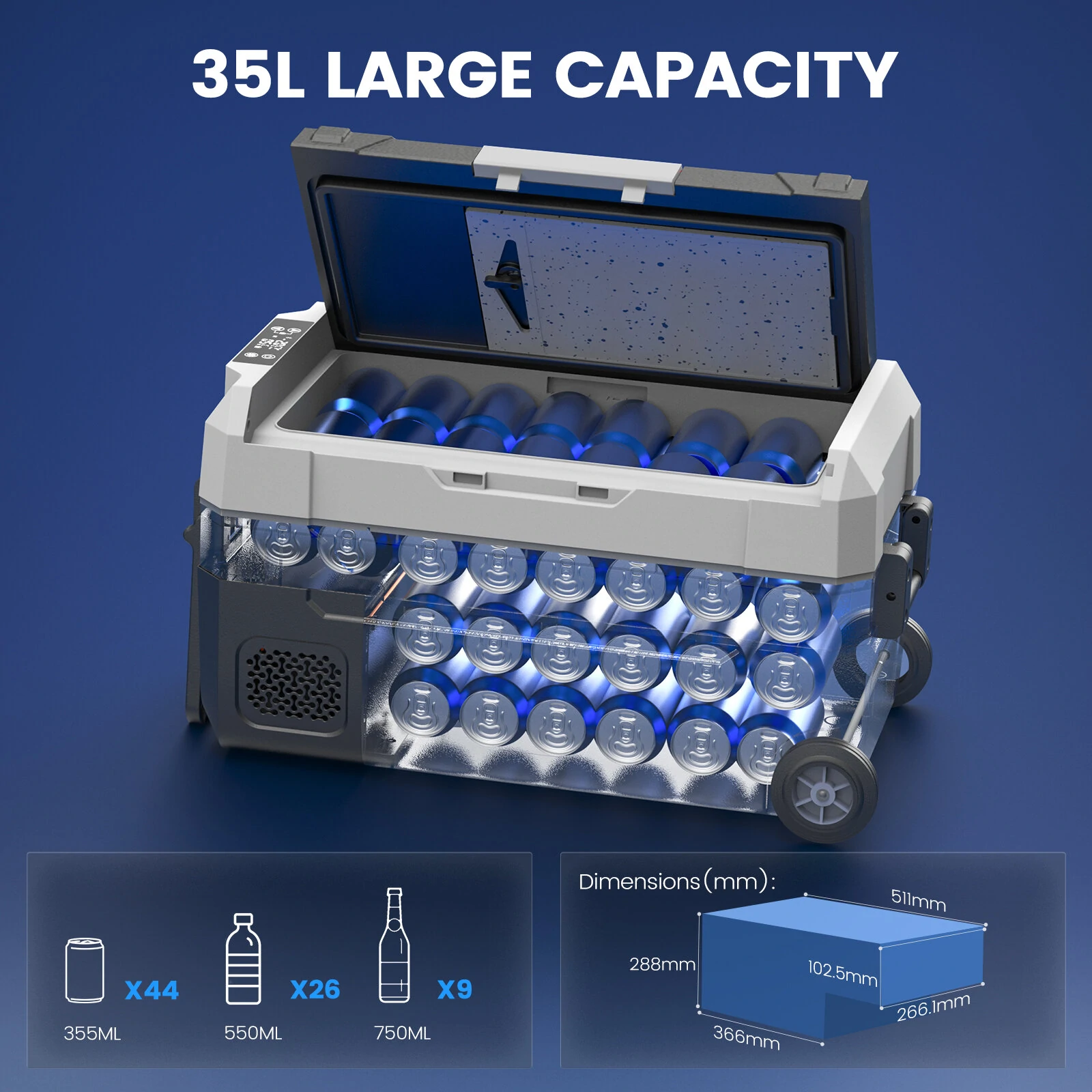 Портативный холодильник для путешествий